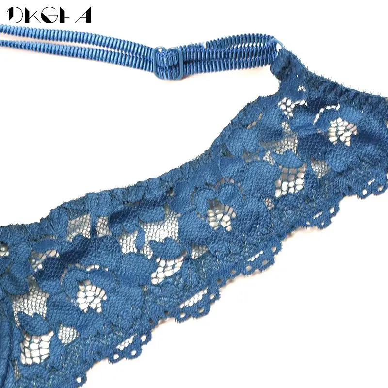 Fashion Push Up Bra Set New Embroidery Blue 1 Bras + 2 Panties Women Lingerie Lace Thick Underwear Set Sexy Brassiere A B C Cup