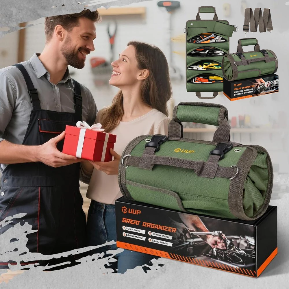 

Professional Multi-Purpose Multi-Pocket Tool Roll Heavy-Duty Portable Organizer with Multiple Compartments for Hardware DIY