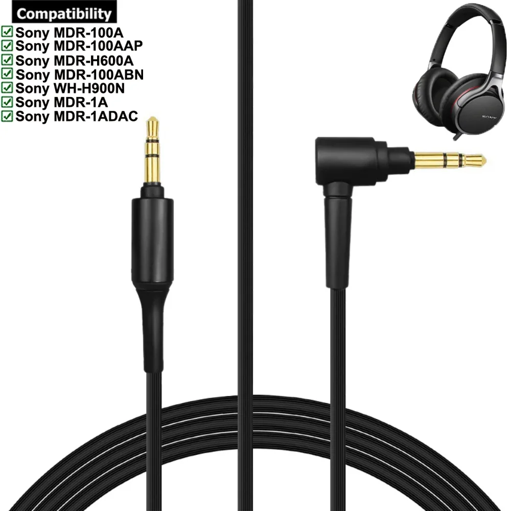 OFC wymiana przedłużacz kabla Aux do słuchawek Sony MDR-100A MDR-100AAP MDR-H600A MDR-100ABN WH-H900N MDR-1A MDR-1ADAC