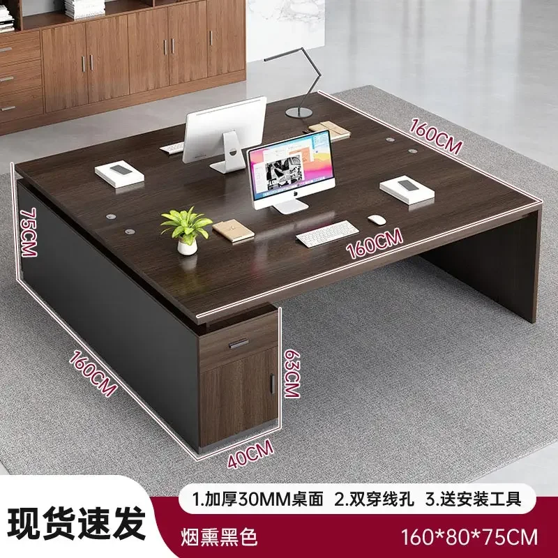 Desk staff, desk and chair combination office, simple modern single and double face-to-face, employee seat, boss computer desk
