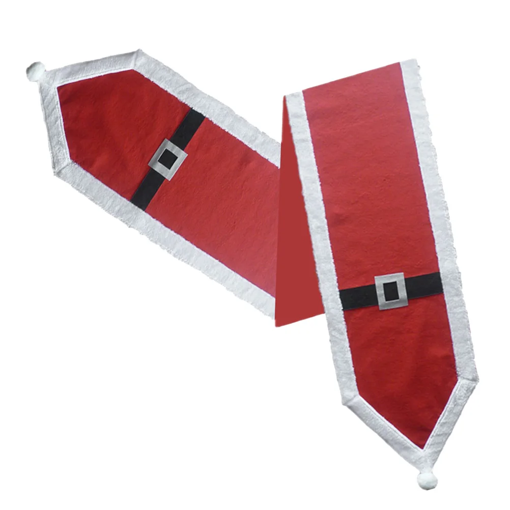 

Christmas Table Runner Washable Reusable Party Cloth Hotel Decoration Santa Claus Design Premium Material Pretty Tablecloth