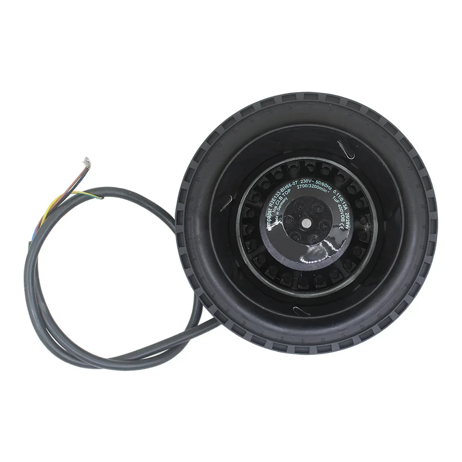 1pc R2E133-BH66-07 for 230V AC 133mm 0.11A 0.13A 50Hz 60Hz 25/28W backward curved centrifugal cooling fan for cabinet