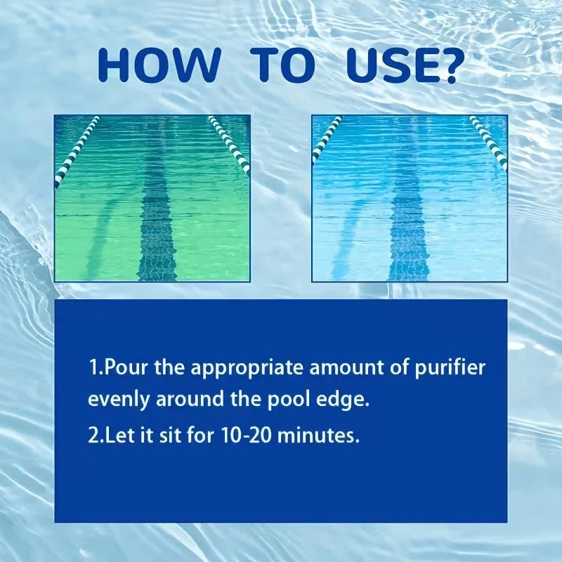 QIFENGHE Pool-Wasserklärer 100ml, Schnelle Klärung von Trübwasser, Leistungsstarke Sedimentabscheidung, Wiederherstellung von Kristallklarem Wasser – Detail 7