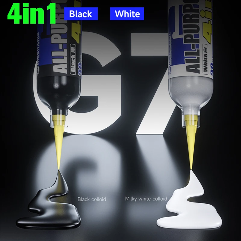 MECHANIC G7 All-Purpose Glue 4in1 Phone Holder Middle Frame Back Cover Caulking White/Black Adhesive Sealant Repair