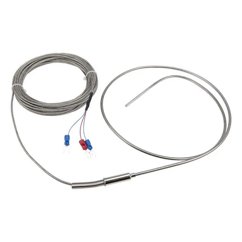 

FTARP08 PT100 тип 8 м металлический плетеный кабель 800 мм из нержавеющей стали 316L гибкий зонд в оболочке датчик температуры RTD
