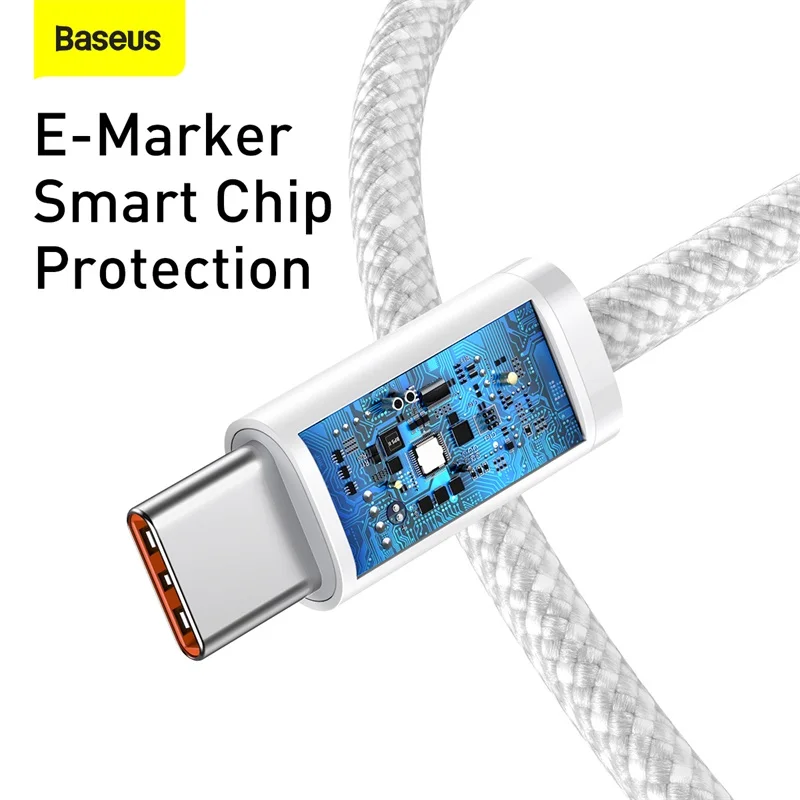 Baseus C타입-USB C타입 케이블, 맥북 프로, 아이패드, PD 고속 충전기, 샤오미, 삼성, 화웨이용, 100W