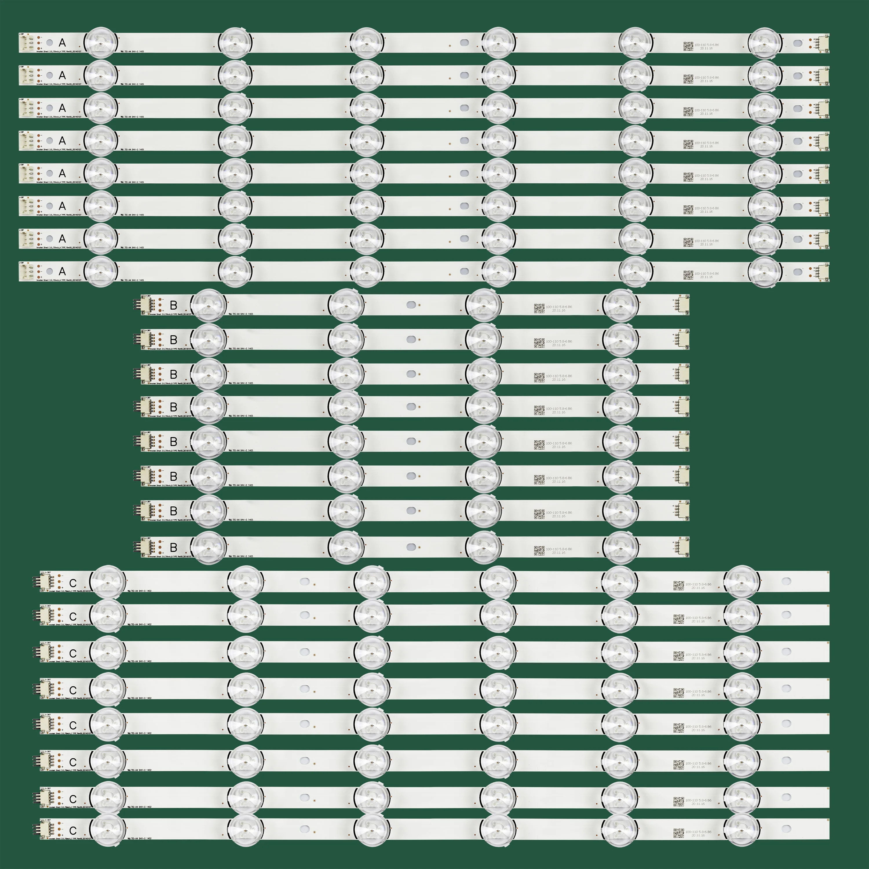 

LED strip For LG 70LB650V 70LB653V 70LB6560 70LB7100 70LF5800 70LF580V 70LF652V 70LY320C 70GB6500 70LB7200 HC700CUF-VHHD3