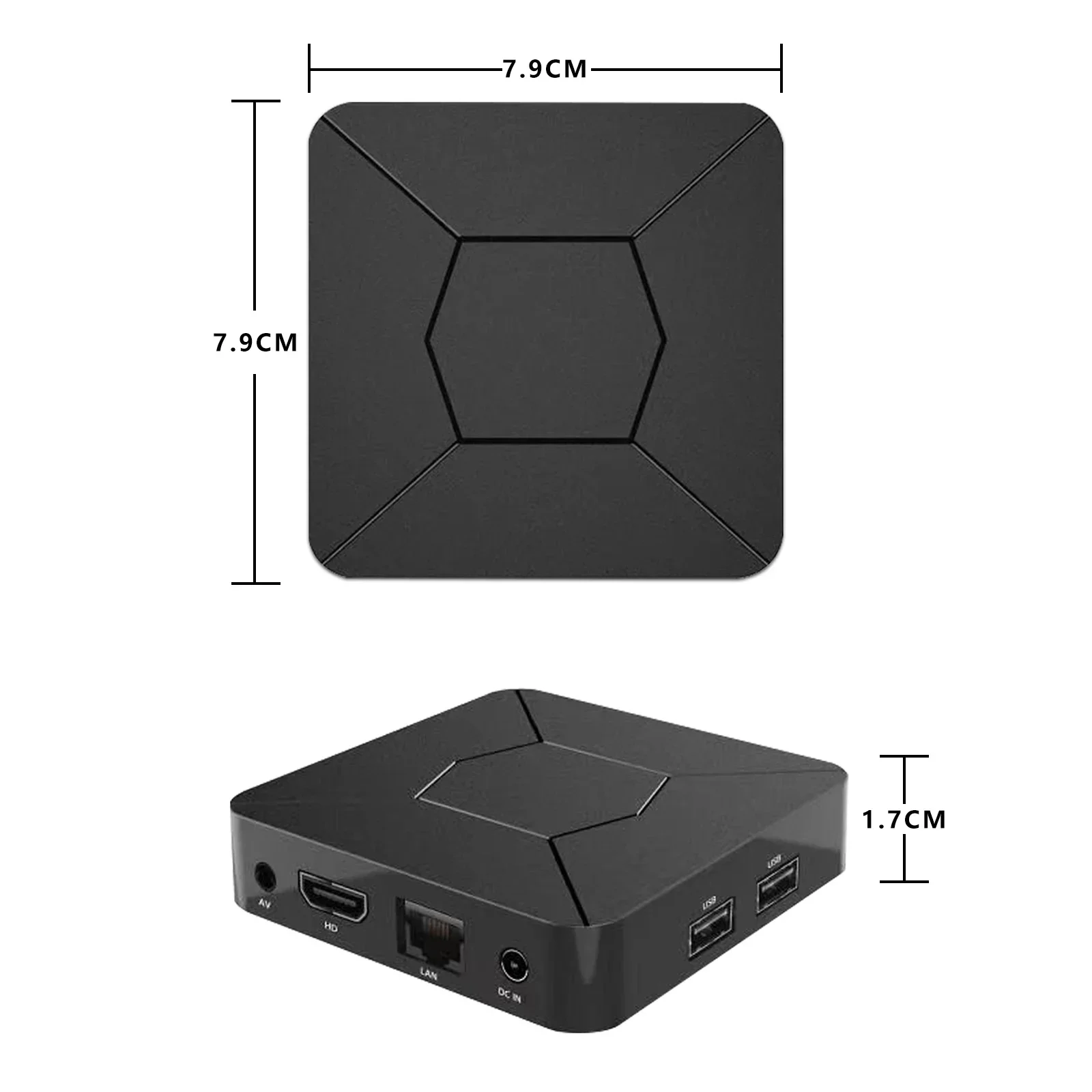 iATV Q5 Android TV Box Android 10.0 Allwinner H316 4K HDR Portable TVbox 2.4G/5G WIFI BT5.0 2G 8G 100M Smart Home Audio Video