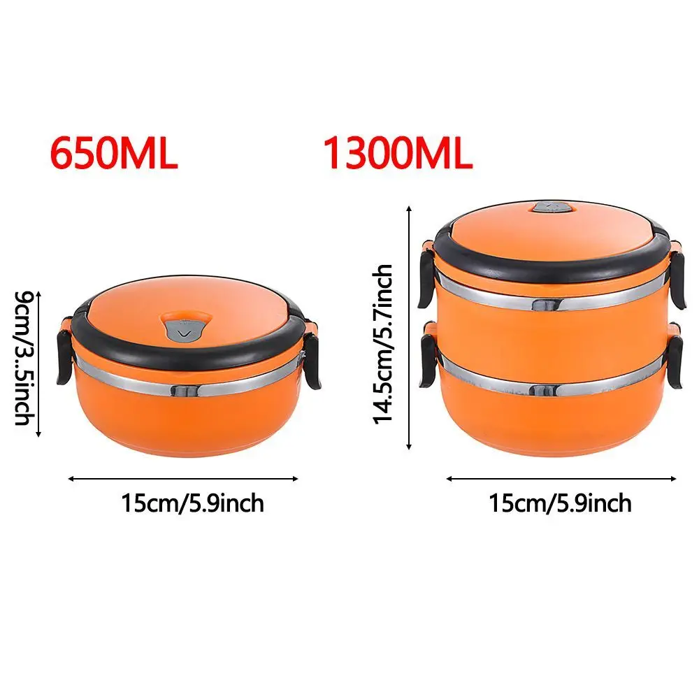 Hot Food Flask Stainless Steel Lunch Box Thermos Vacuum Insulated Trave - view 6