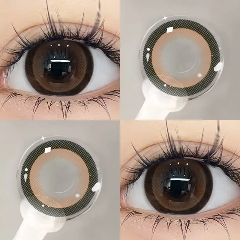 YIMEIXI 1 Pair High Quality Korea Nature Colored Contact Lenses Myopia Lenses Colored Cosmetics Beauty Pupil New Fast Shipping