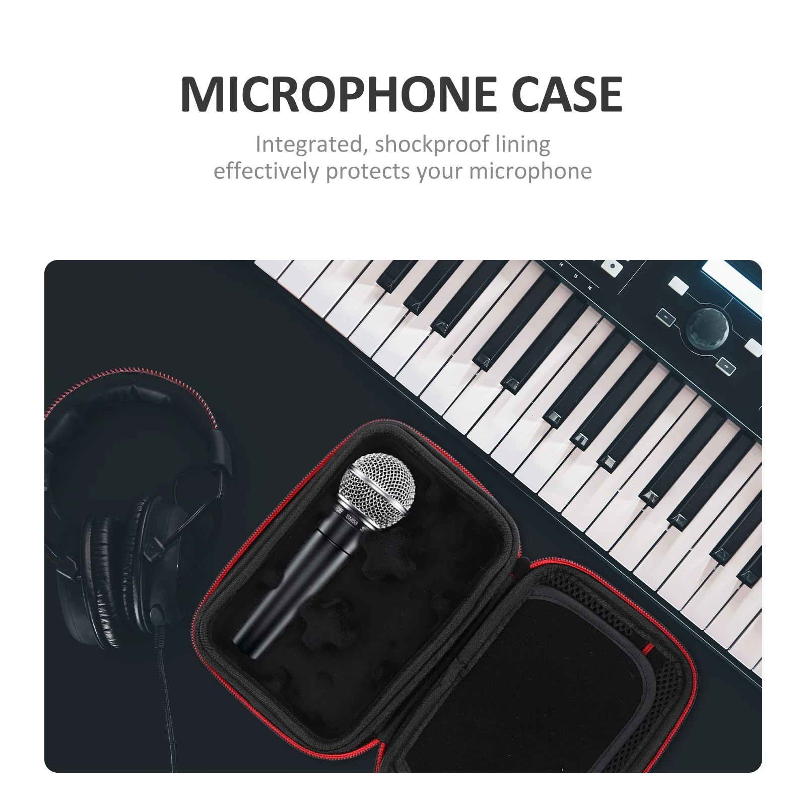 

Wireless Microphone Canvas Microphone Pouch Case Durable Canvas Pouch Small Lightweight Mic Storage Bag Travel Accessories