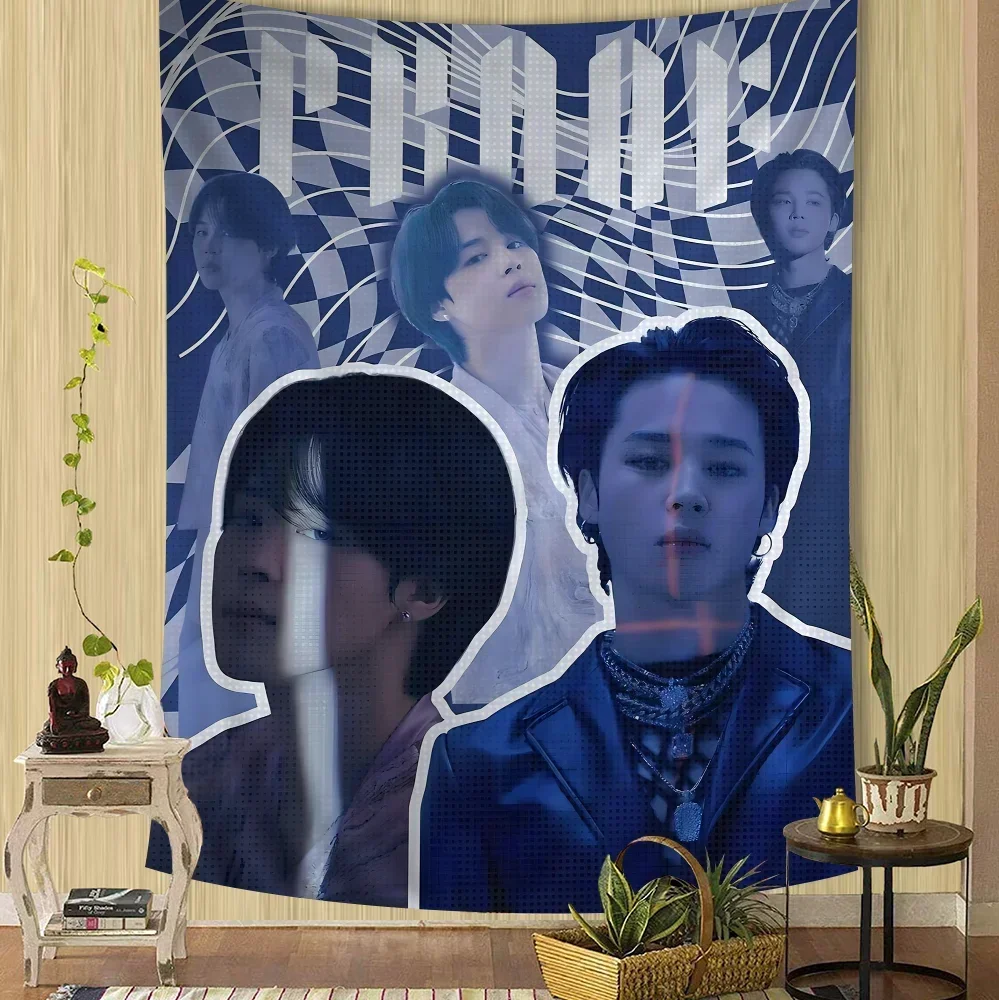 المغني J-Jimin Kpop نسيج الجدار شنقا التارو الهبي جدار السجاد النوم جدار شنقا ورقة