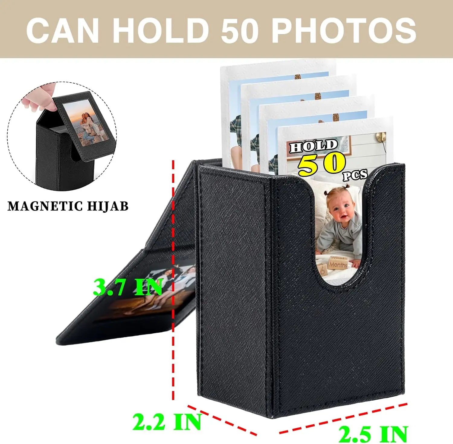 Caiul Protective Case for Fujifilm Instax Mini 12/11/99/7+/40/Evo Instant Film Camera PU Leather Protective storage box