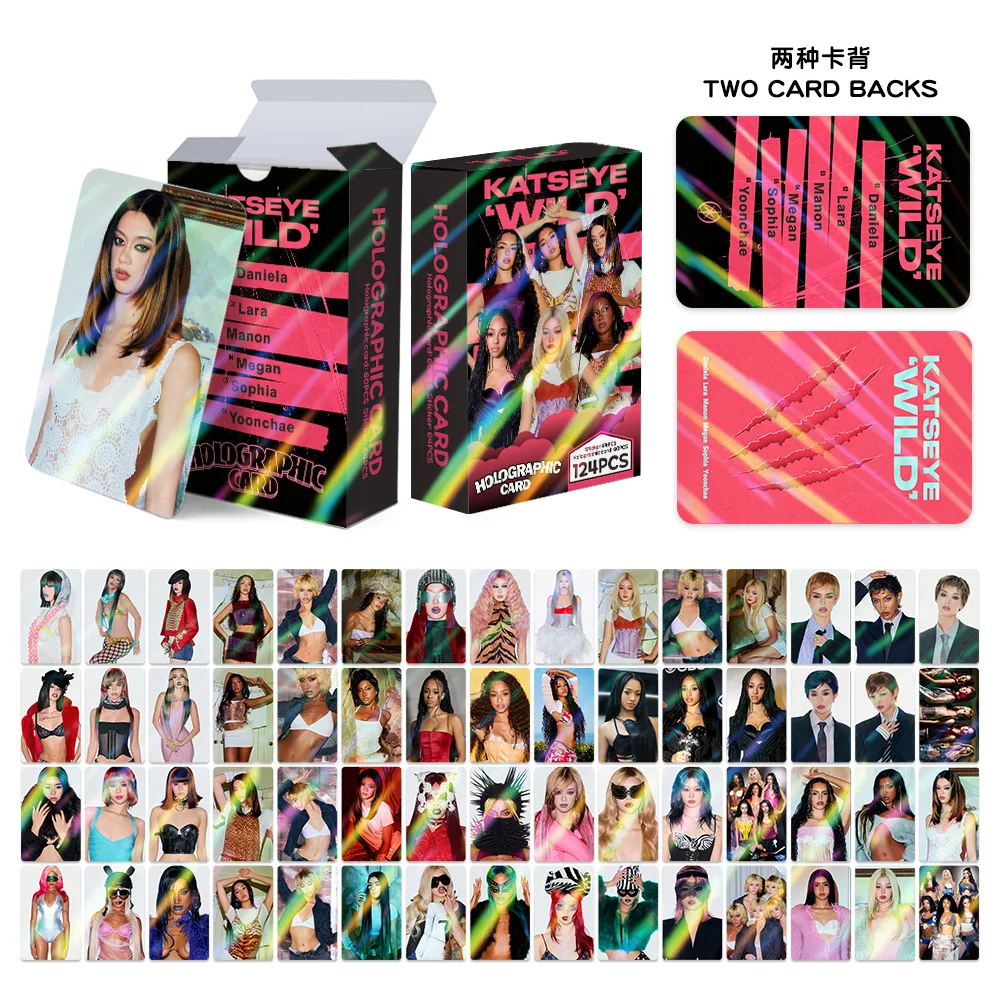 124Pcs 3rd EP WILD ANNIMAL Lomo Cards Photocards HD Fans Collection Cards Decorative Stickers Present Gifts