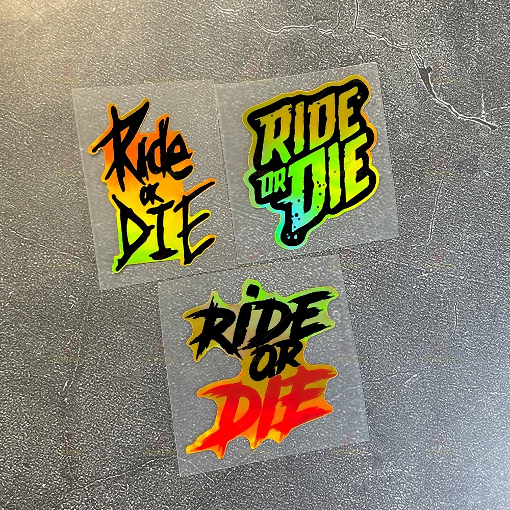 2PCS Gold Quote Motorcycle Sticker Waterproof Vinyl Decal For Helmet Bike Frame Handlebar Decoration