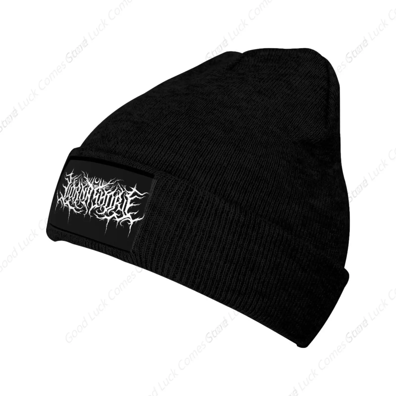 Lorna Singer Shore Band Beanie Hat Knit Hat Slouchy Beanie Skull Caps for Men Women Casual Headwear Black