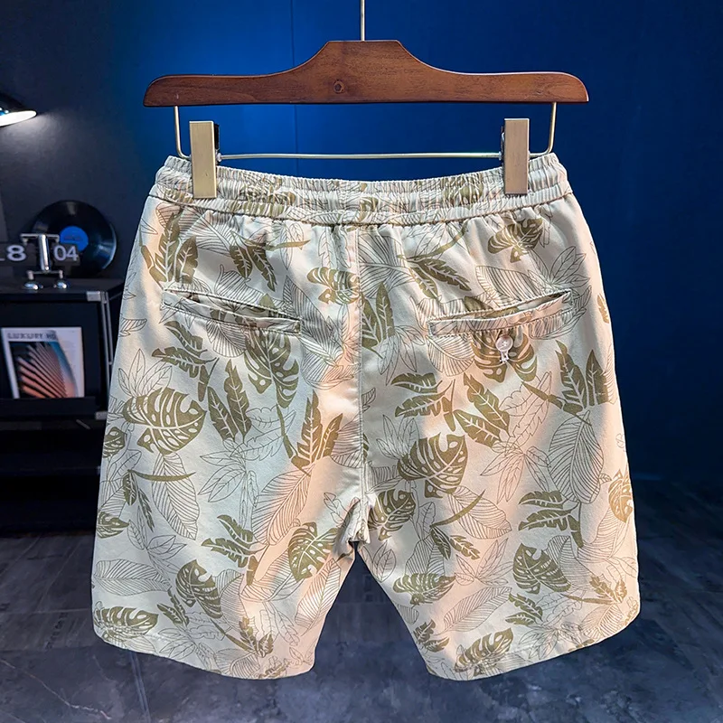 شورت شاطئ صيفي جديد لعام 2025 للرجال: سروال خماسي كاجوال عصري ومتعدد الاستخدامات وعصري ومطبوع وفضفاض ومستقيم