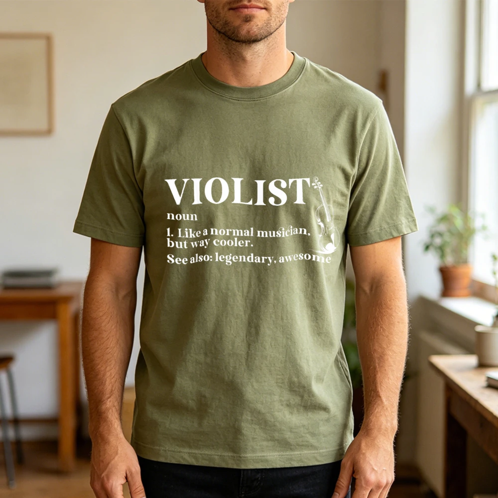 Musical Instrument Viola - ヴァイオリストグラフィック Tシャツ男性用面白いビオラ定義引用 Tシャツクラシック音楽ビオラ楽器プリントクラシック音楽 Tシャツ