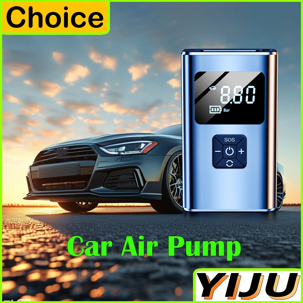 

Портативный воздушный насос для кемпинга с аккумулятором емкостью 4500 мАч для поплавков для бассейна, вакуумных мешков для надувного матраса