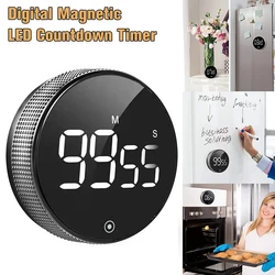 Magnetic Timer Kitchen Digital Display Stopwatch Countdown Countup Time Timer Electronic Alarm Clock For Cooking Baking Study