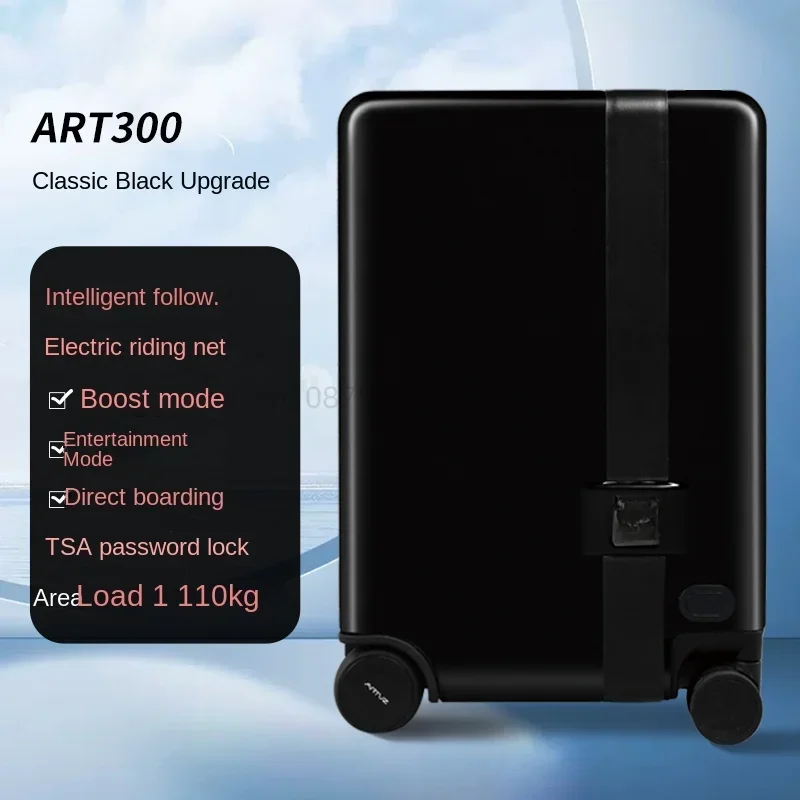 Riding Trolley Case TSA Follow Boarding Bag   Smart Luggage Electric Suitcase