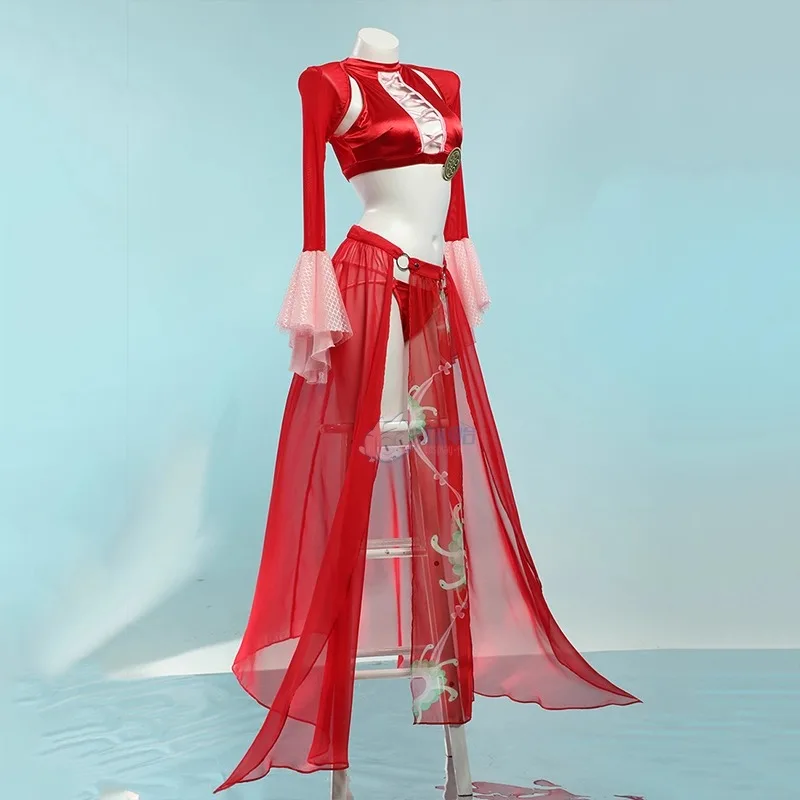 Anime One Piece Boa Hancock Cosplay Costume Women Sexy Two-piece Swimsuit Summer Bathing Suit Beach Party Swimwear Bikini Outfit