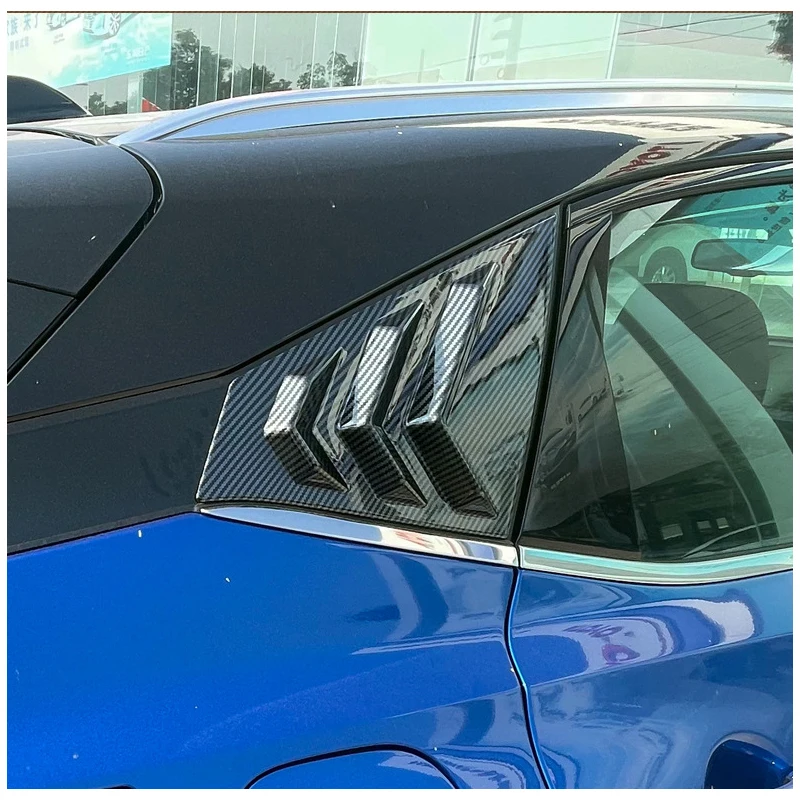 ABS Car Side Rear Window Louver Shutter Cover Trim For Nissan Qashqai J12 2022-2024 Auto Accessories