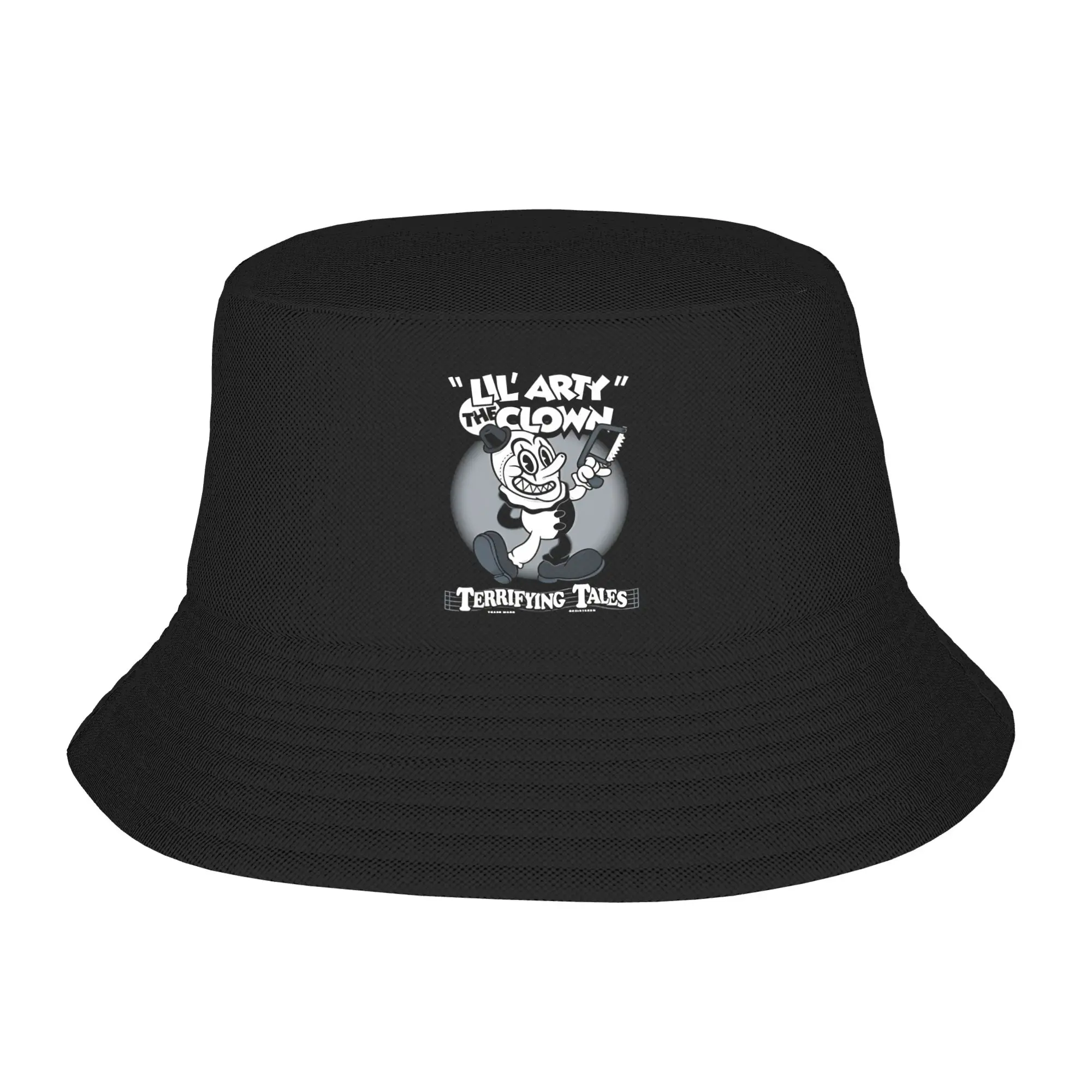 Gruseliger Süßer Clown  Bucket Hat For Men Women Terrifier Fisherman Hats Casual Vacation Caps Portable Hip Hop Design Sun Hats