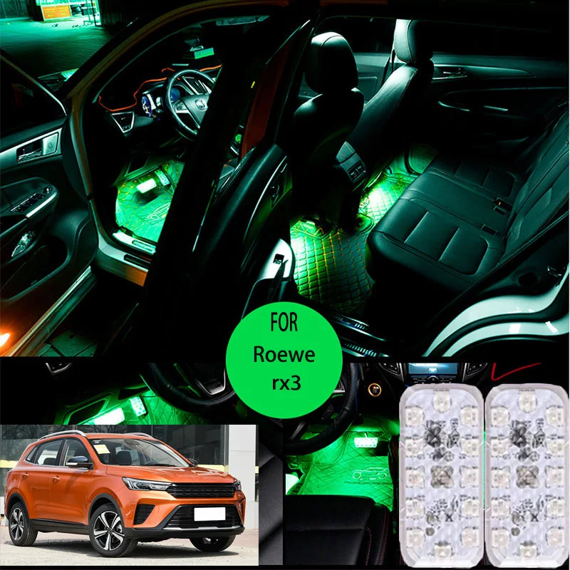 

FOR Roewe rx3 LED Car Interior Ambient Foot Light Atmosphere Decorative Lamps Party decoration lights Neon strips