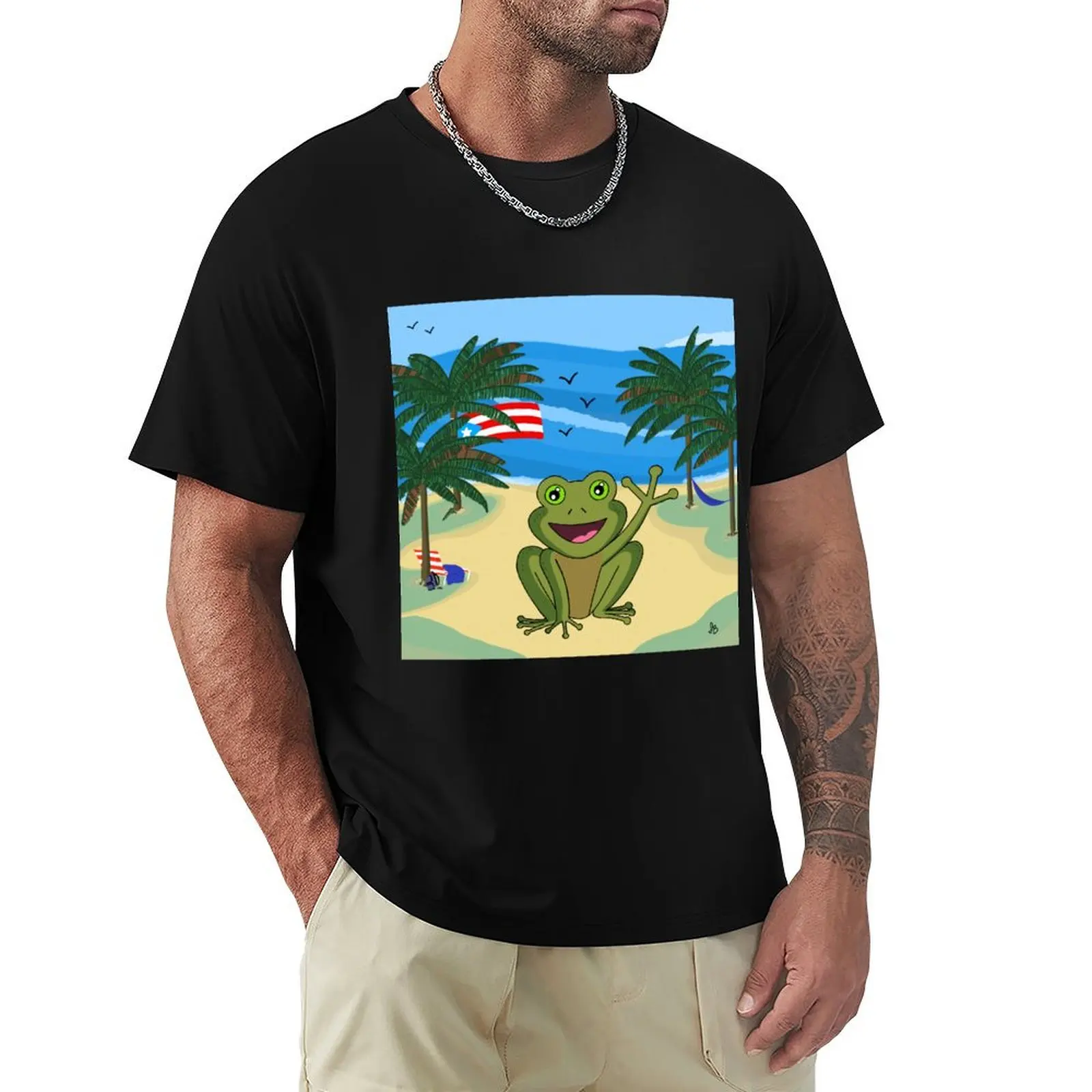 

Puerto Rico landscape T-Shirt funny meme t-shirts anime clothes sports fans sweat shirts, men