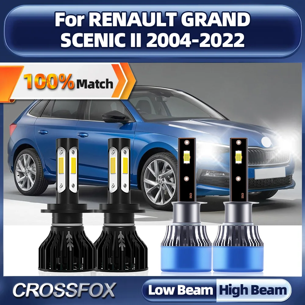 

240 лм Canbus Автомобильная фара 6000 Вт светодиодный 2004 K белый для RENAULT GRAND SCENIC II 2017-2018 2019 2020 2021 2022