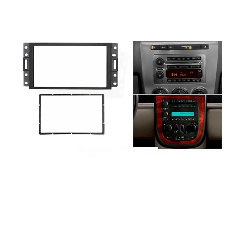 

Radio DVD Stereo CD Panel Double Din Fascia Dash Mount Trim Frame For HUMMER H3/SAAB 97X/Corvette