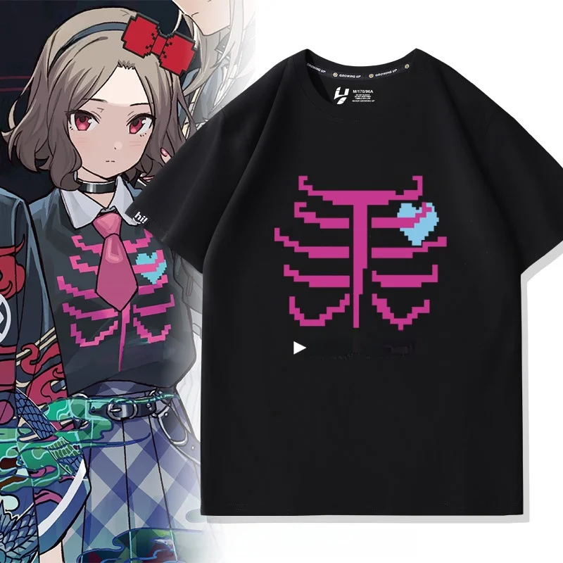 

Свободная повседневная мужская футболка с коротким рукавом, дизайн Banry Cry Girl Band, летняя хлопковая футболка с круглым вырезом и принтом в стиле аниме