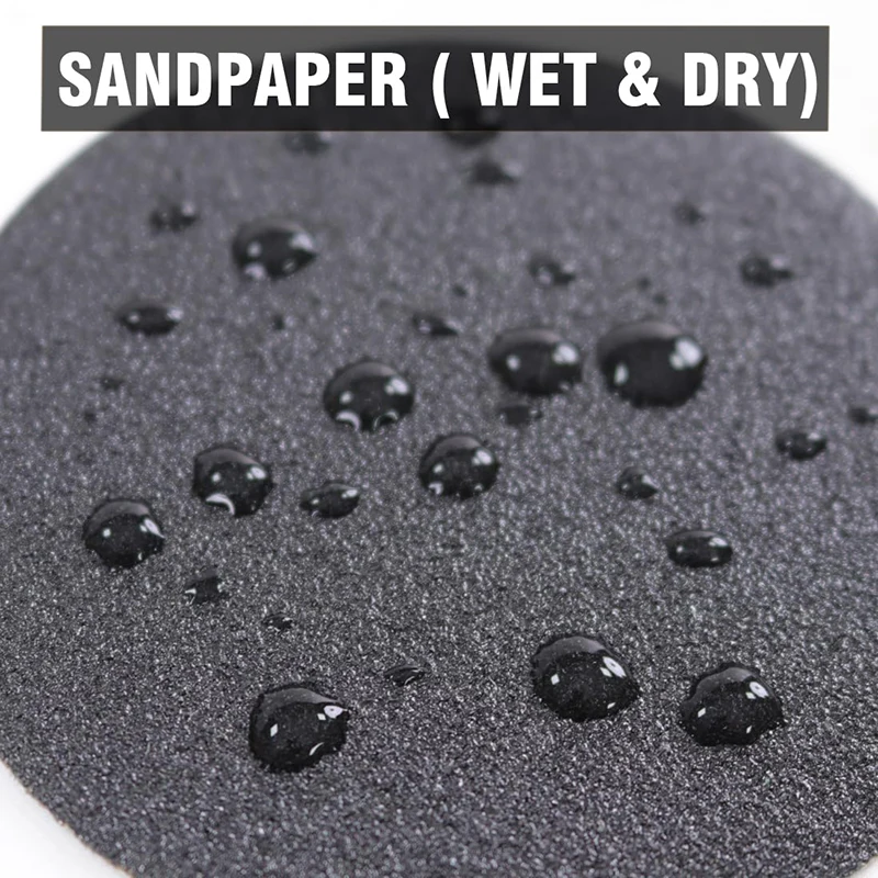 3inch 75mm 50pcs Grinding Disc Water/Dry Hook & Loop Sanding Disc Sandpaper  Set Combination Grit Sand Paper Abrasive Tools