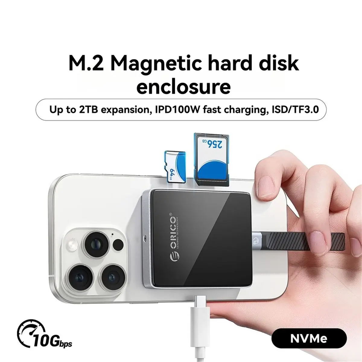 T220C Tools- External Ssd 2230 2242 Enclosure Nvme SSD External Case Ssd Card Reader with PD 100W +TFSD10Gbps for 16 17 A