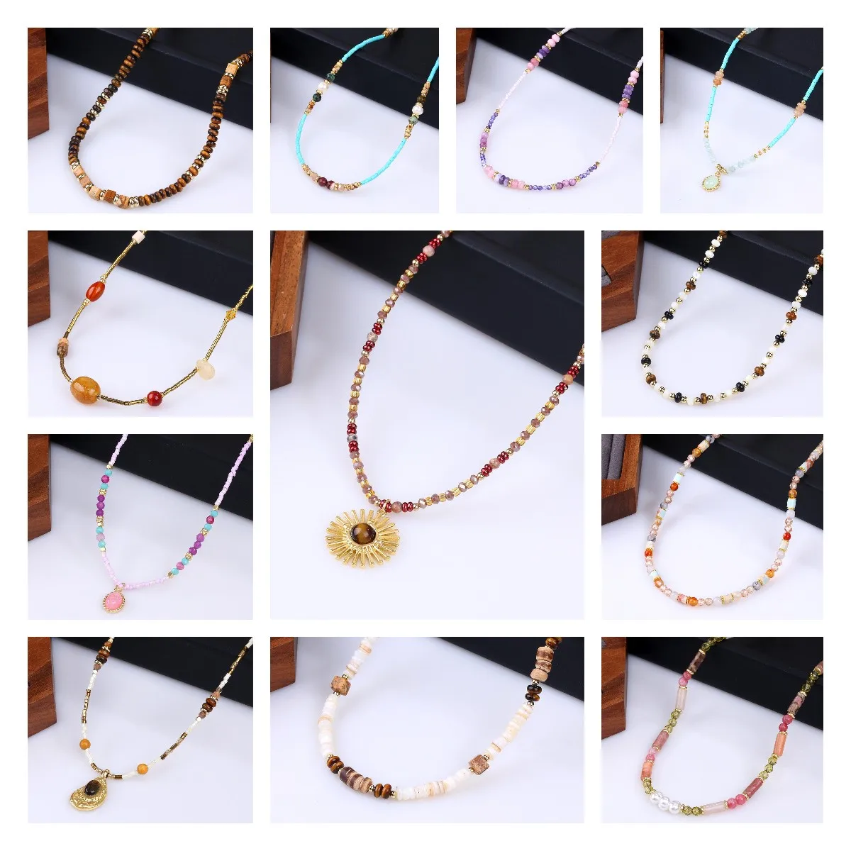 

New One Piece Choker Necklaces Woman Trend 2024 Woman Accesories Decoration Pendant Necklace For Women Jewelry On The Neck Chain