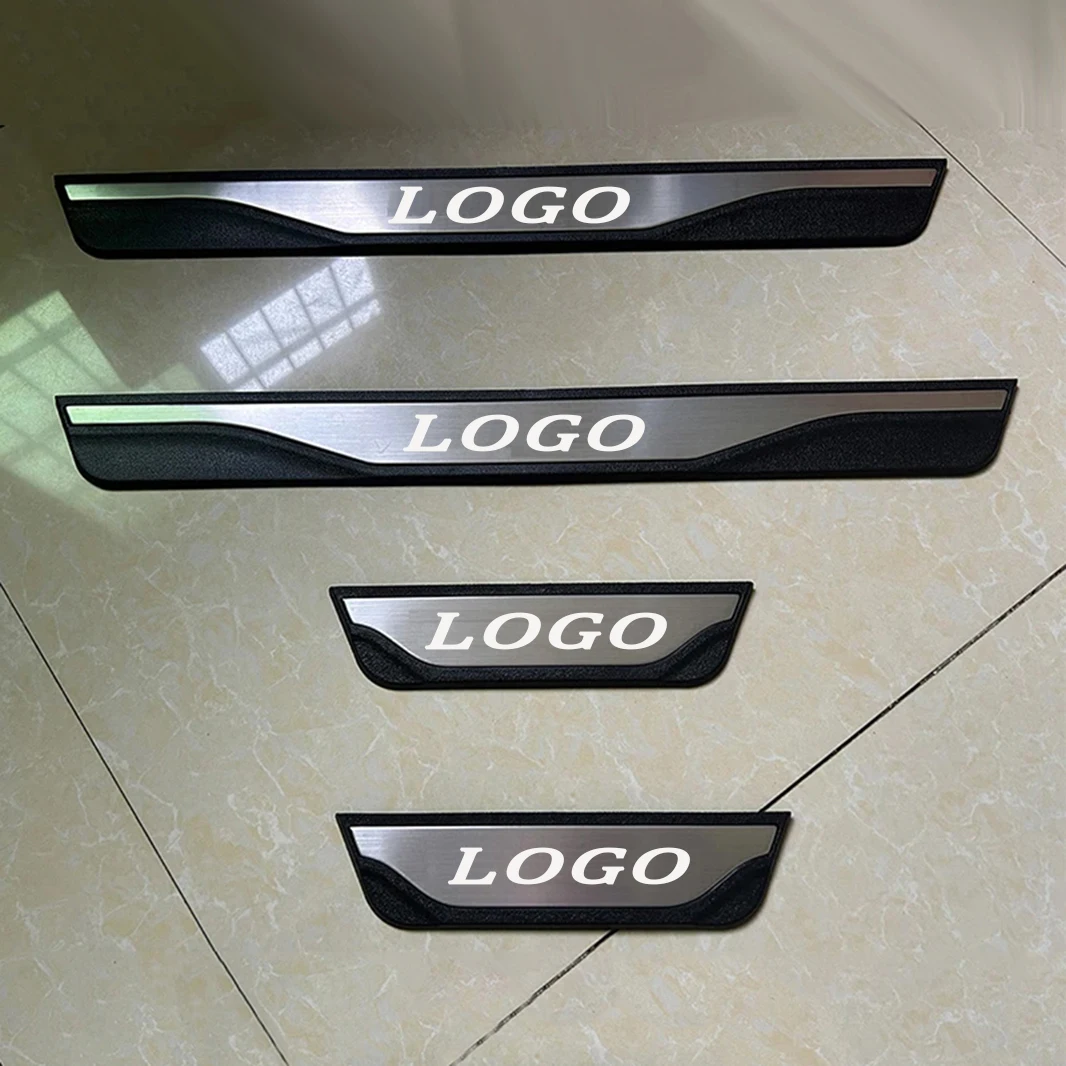 

Fit Mitsubishi ECLIPSE CROSS 2024 Car Door Sill Scuff Plate Protect Pedal Guard Threshold Stainless Steel Plastic Car Accessory