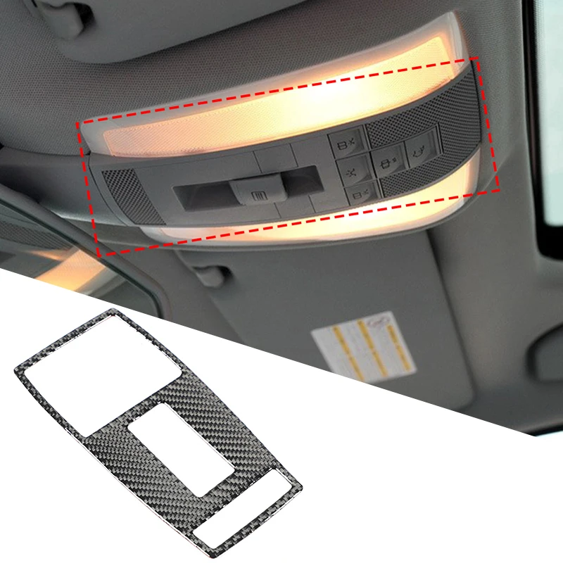 

1piece set Soft carbon fiber For Mercedes-Benz C-Class W204 2007-2014 car reading light decorative sticker car accessories
