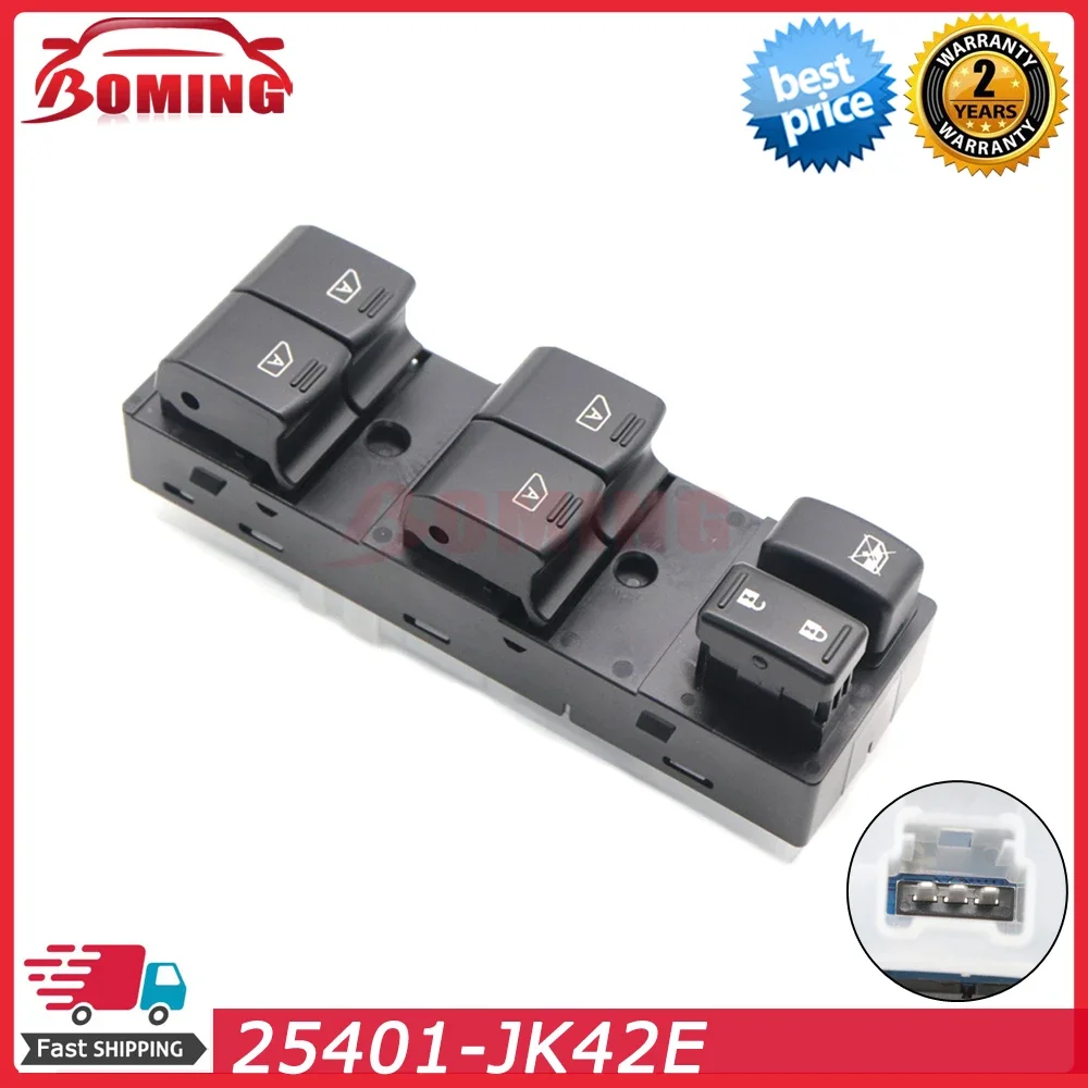 

Car Electric Power Window Switch 25401-JK42E For Infiniti G25 G35 G37 Q40 2007-2015 25401-JK40D 25401JK42E 225401JK40D Black