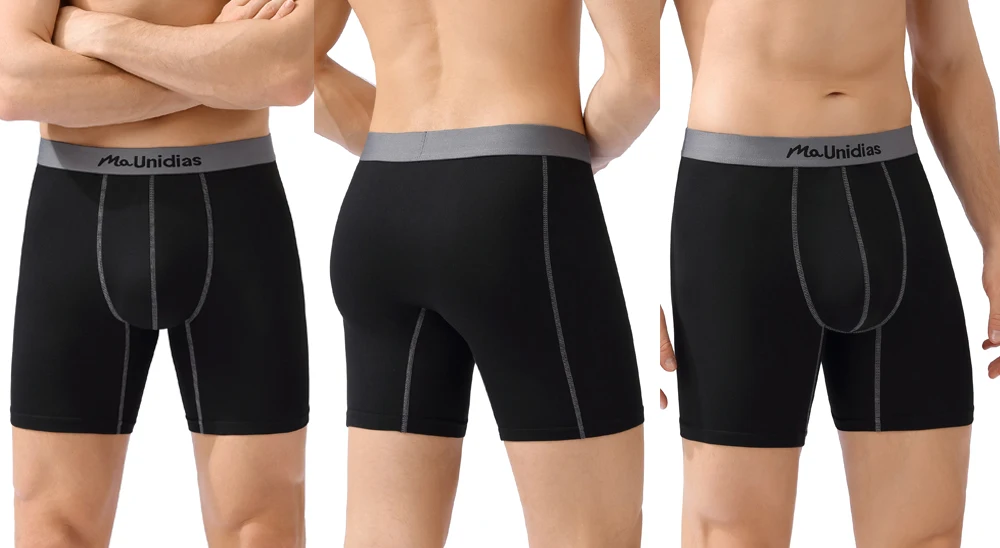 1 stücke Medium-Lange Männer Unterhose Shorts Marke Unterwäsche Für Männer Boxer Sexy Druck Schlüpfer der Männer Brief Bund boxer Briefs – Detail 11