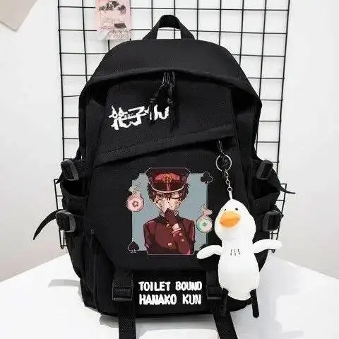 Juego de Anime Jibaku Shounen Hanako-Kun, mochilas escolares para estudiantes y adolescentes, mochilas de gran capacidad