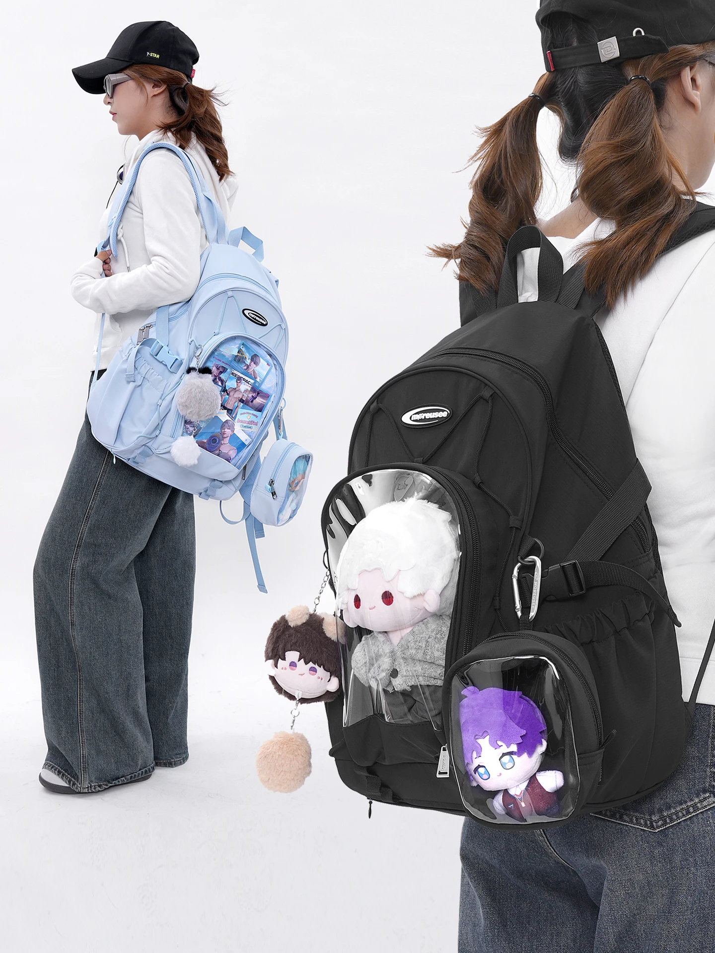 

Высокое эстетическое значение, большая сумка Capaci Baile Dual oulder Bag для молодежи, спорта, повседневная сцена, нейлоновый материал, вертикальная квадратная...