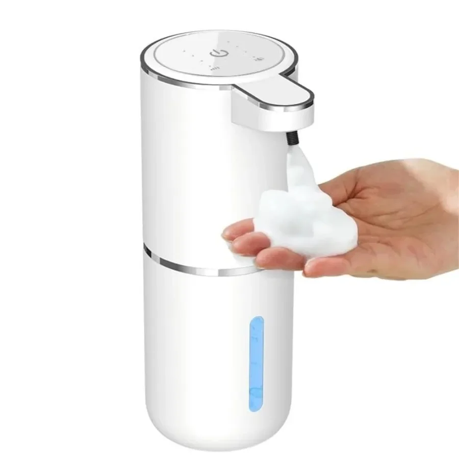 

400ML Sensor Dispenser with 4-Level Adjustable Touchles Pump USB Rechargeable Electric Foam Liquid Automatic Soap Dispenser