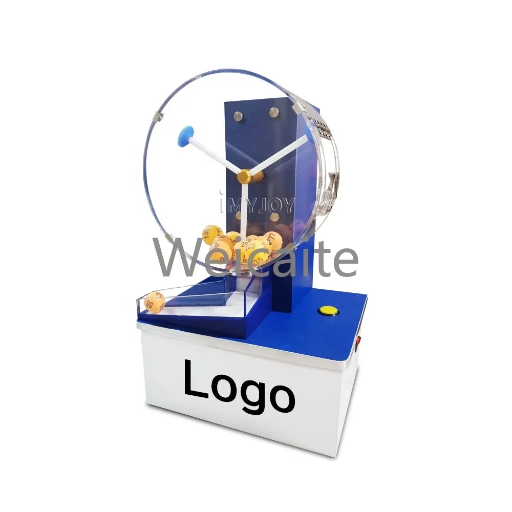 

Mini automated table lotto draw lucky online drawing gravity pick intro lottery ball machine