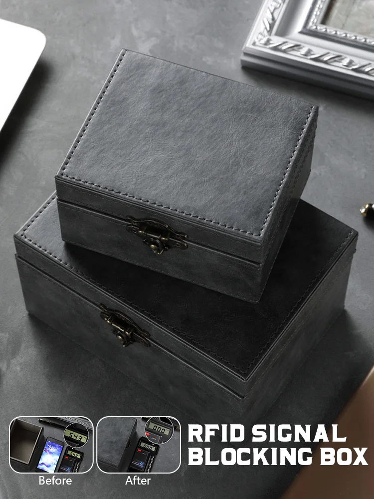 Nieuwe Anti Diefstal Faraday Case RFID Faraday Sleutelhanger Protector Stralingsbestendige Mobiele Telefoon Box Auto Keyless Signaal Blocker Beveiliging - afbeelding 2