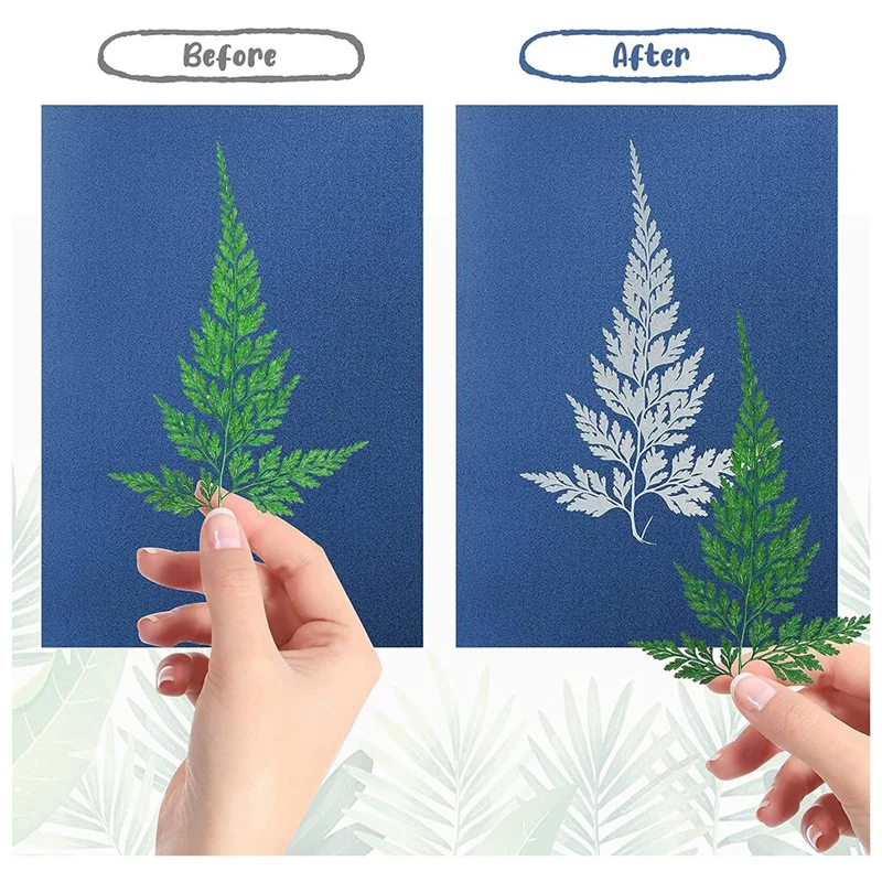32 Blatt Sonnendruckpapier Naturdruckpapier für Kinder Erwachsene Kunsthandwerk DIY mit Klemmbrett