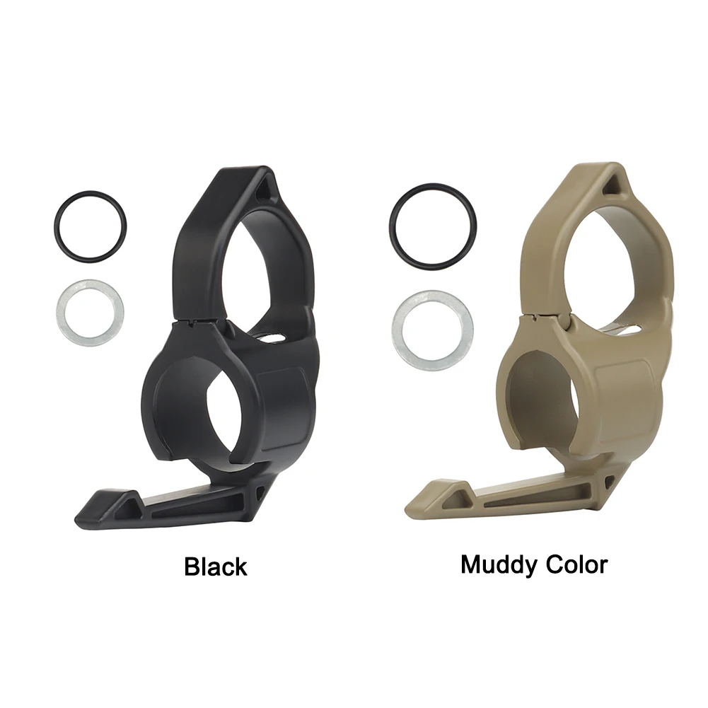 Multifunction Finger Ring Nylon Finger Ring Flashlight Adapter Anti-slip Compatible Pocket Clip Outdoor Portable Equipment