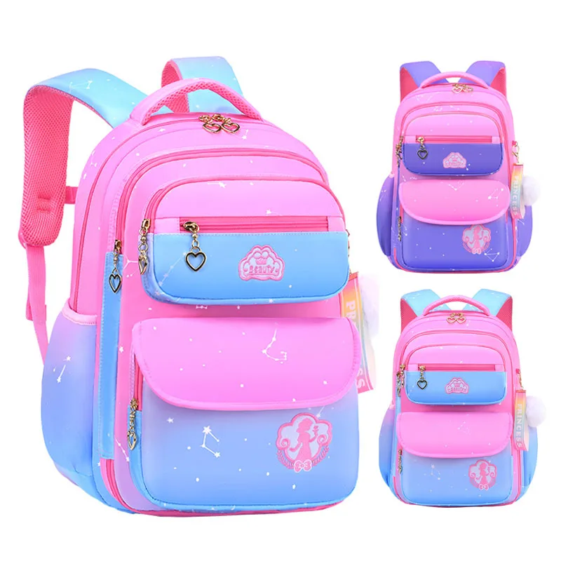 Kawaii Girls School Backpacks Book Bag with Compartments Primary Schoolbag for Girl Teens Kids Gift