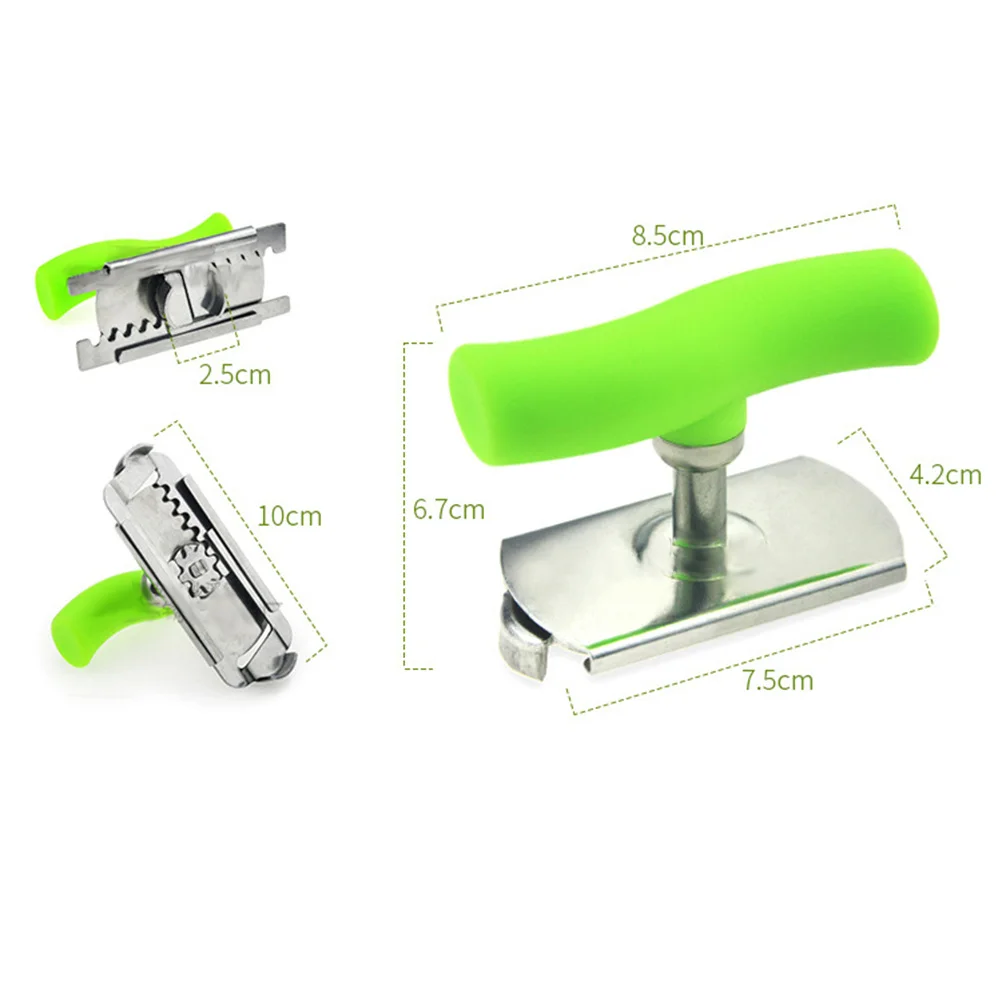 2 قطعة غطاء جرة الفولاذ المقاوم للصدأ المضادة للانزلاق فتاحة الزجاجات للمطبخ استخدام واسعة الفم ميسون جرة الزجاج يمكن فتاحة أداة #5