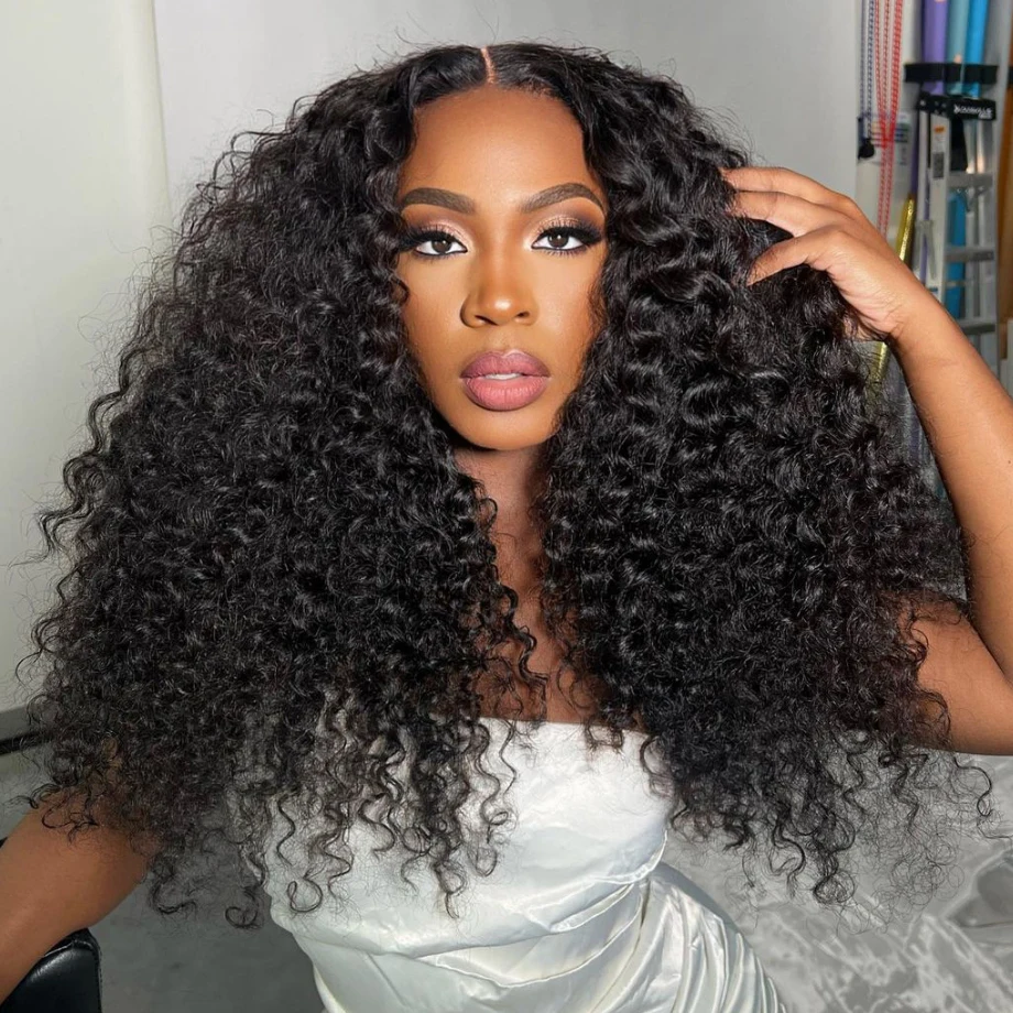 

13x4 Deep Wave Frontal Wig Human Hair Brazilian Water Wave Wigs For Black Women Curly Lace Front Human Hair Wig